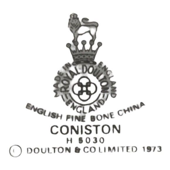 Vintage 1973 Royal Doulton Coniston H5030 Round Dinner Plate 10 5/8" Blue Lace - Picture 5 of 5